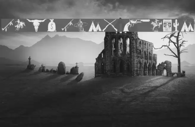 Wild West Icons Font examples