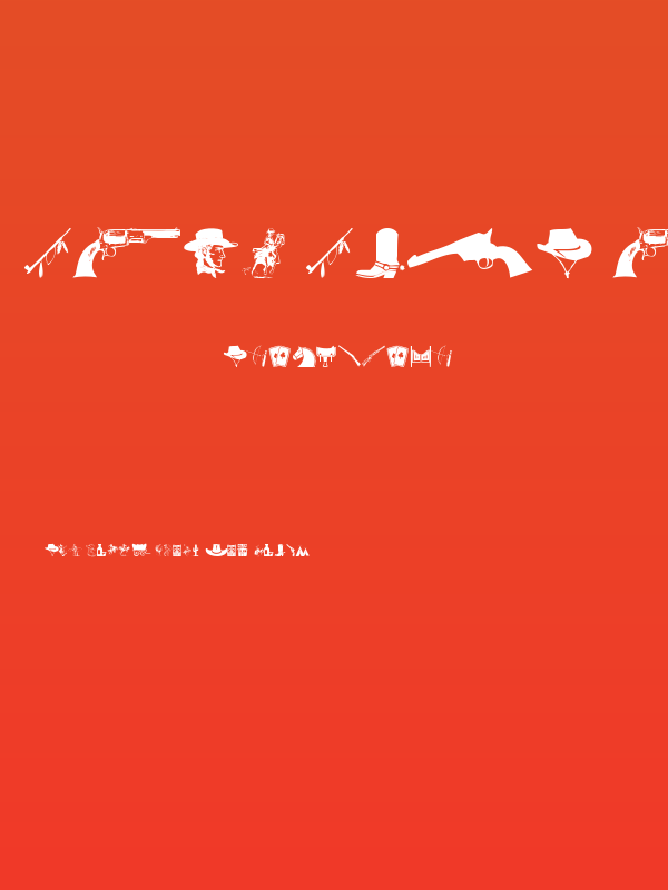 Wild West Icons Poster