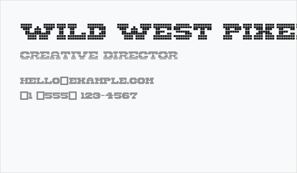 Wild West Pixel Business Card