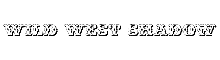 Wild West Shadow Font