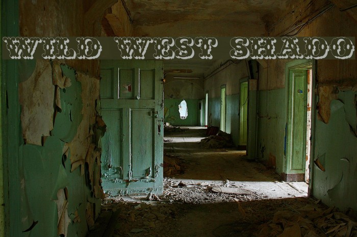 Wild West Shadow Font examples