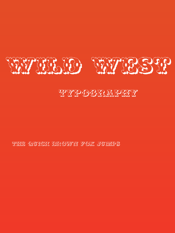 Wild West Shadow Poster