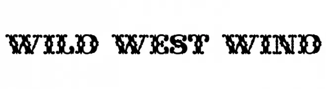 Wild West Wind  baixar fontes gratis