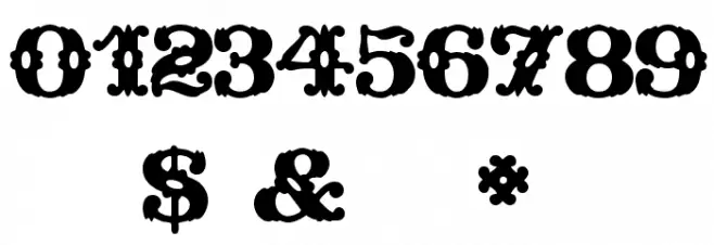 Wild West Wind Font OTHER CHARS