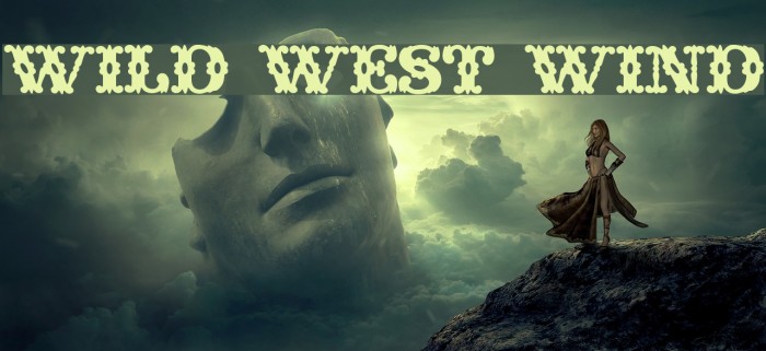 Wild West Wind Font examples