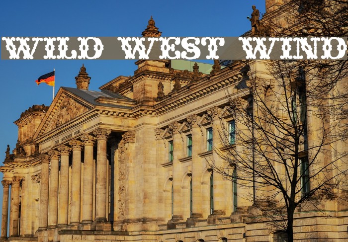 Wild West Wind Font examples