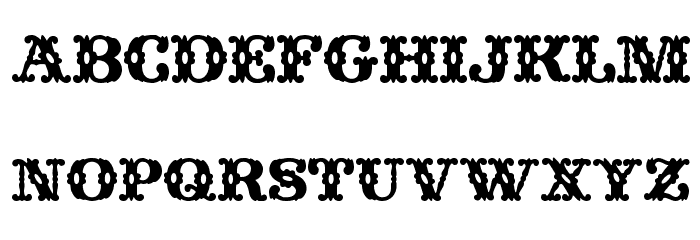 Wild West Wind Font LOWERCASE