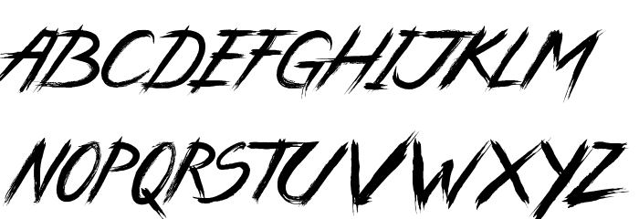 Wild Zova Free Font LOWERCASE
