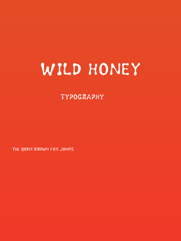 Wild honey Poster