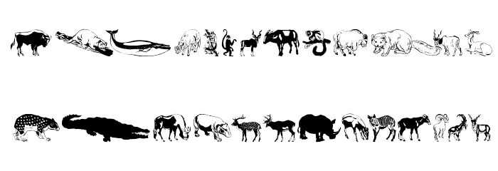 WildAnimalsOne Font LOWERCASE