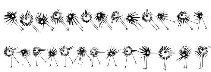 WildBirds Font LOWERCASE