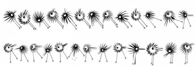 WildBirds Font LOWERCASE