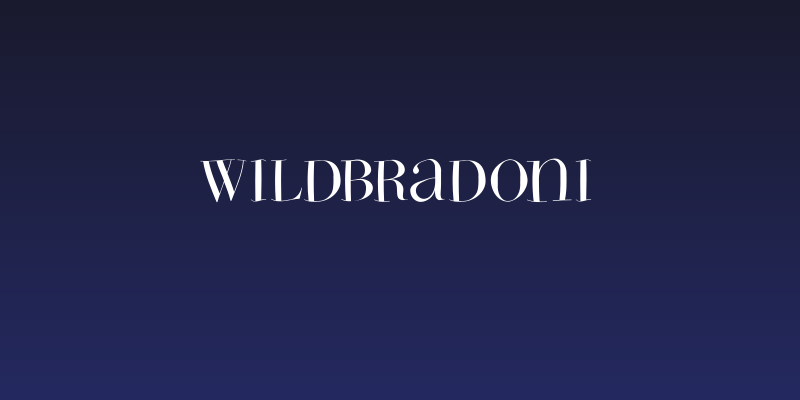 WildBradoni Social Header