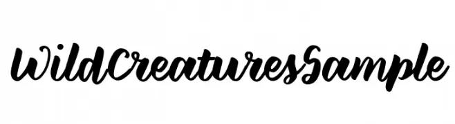 WildCreaturesSample  تنزيل الخطوط