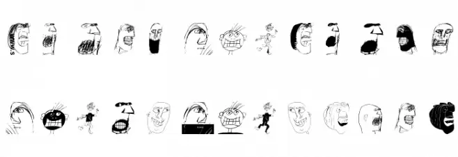 WildFaces Font Litere mari