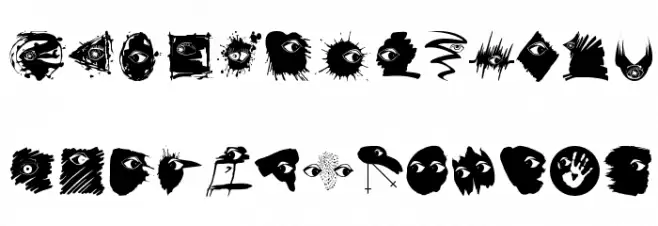 WildHeads フォント 大文字