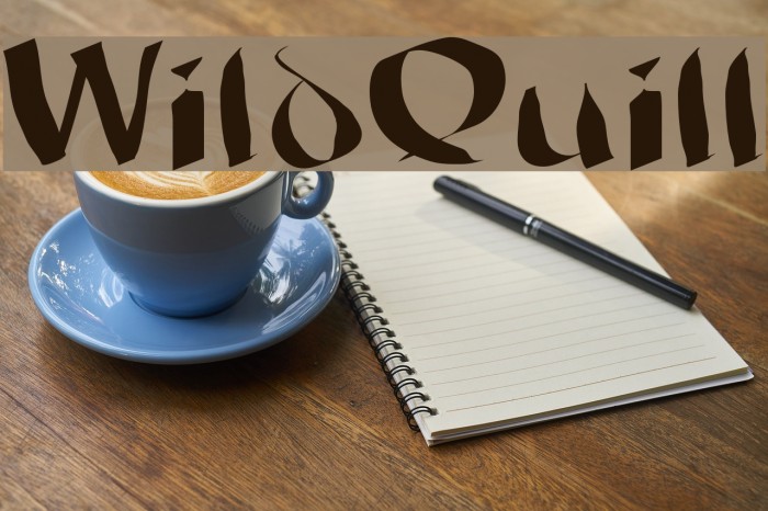 WildQuill Font examples