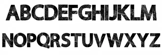 WildScratch Font UPPERCASE