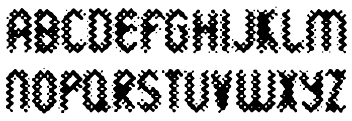 WildSewerage-Regular Font LOWERCASE