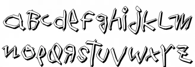 WildThingShadow Шрифта ВЕРХНИЙ