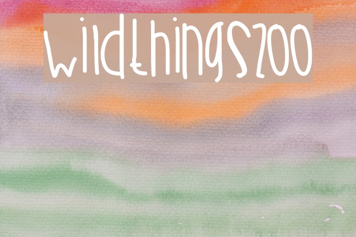 WildThingsZoo Example 2