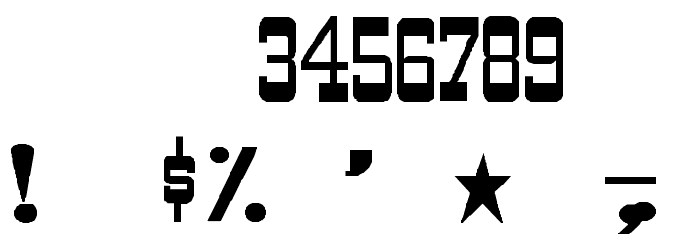 WildWest-Normal Font OTHER CHARS