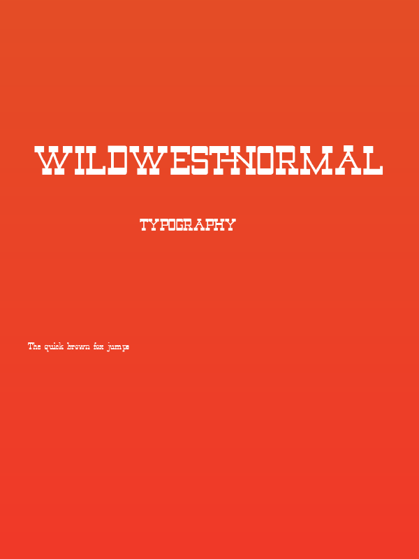 WildWest-Normal Poster