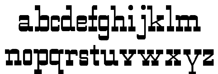 WildWest-Normal Font LOWERCASE