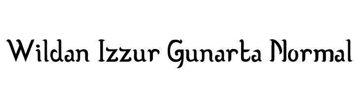 Wildan Izzur Gunarta Normal  免费字体下载