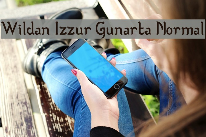 Wildan Izzur Gunarta Normal Font examples