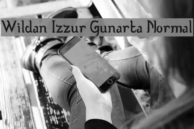 Wildan Izzur Gunarta Normal 字体 examples