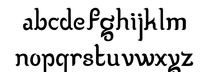 Wildan Izzur Gunarta Normal Font LOWERCASE