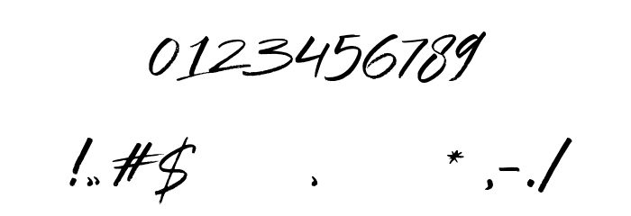 WildbreakDEMO-Regular Font OTHER CHARS