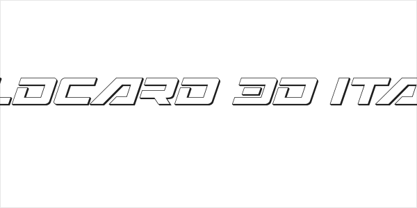 Wildcard 3D Italic Logo