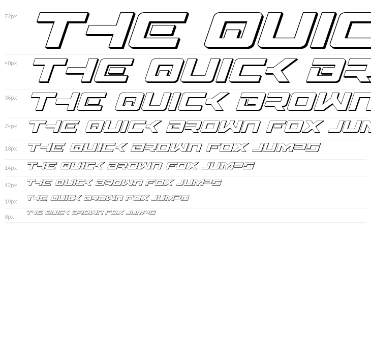 Wildcard 3D Italic Waterfall