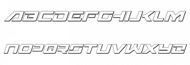 Wildcard 3D Italic Fuentes MINÚSCULAS