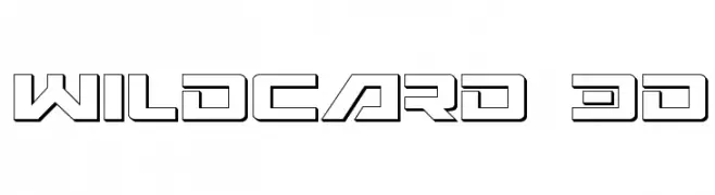 Wildcard 3D  Frei Schriftart Herunterladen