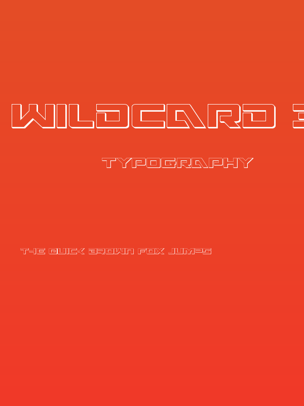 Wildcard 3D Poster