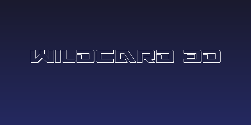 Wildcard 3D Social Header