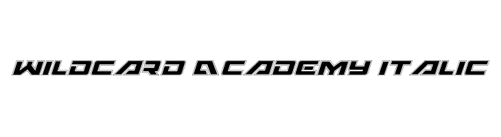 Wildcard Academy Italic  Free Fonts Download
