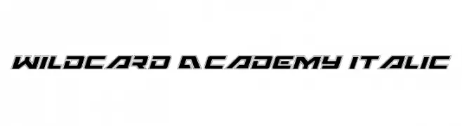 Wildcard Academy Italic  baixar fontes gratis