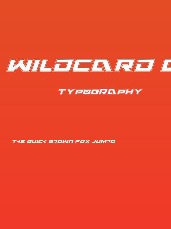 Wildcard Academy Italic Poster