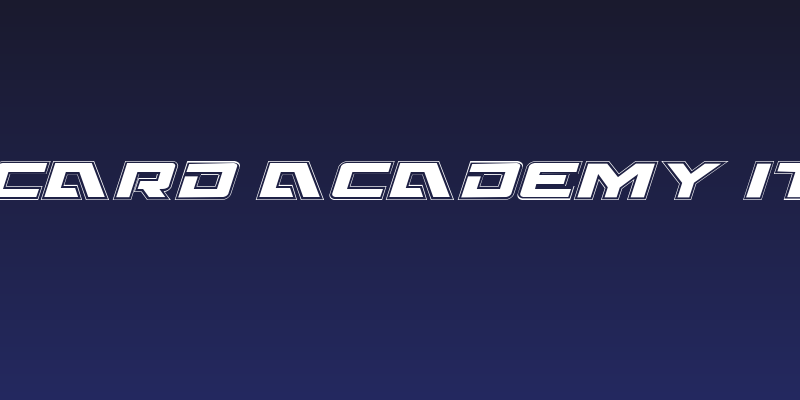 Wildcard Academy Italic Social Header