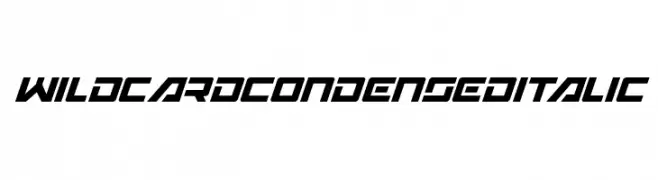 Wildcard Condensed Italic  baixar fontes gratis