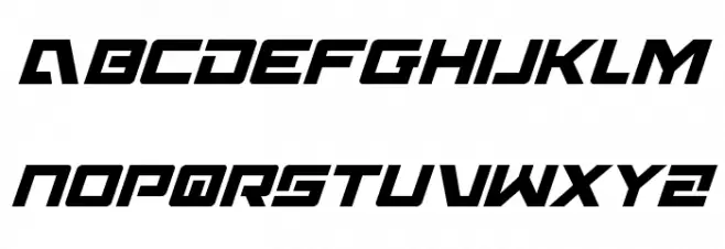 Wildcard Condensed Italic フォント 大文字