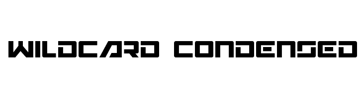 Wildcard Condensed Font