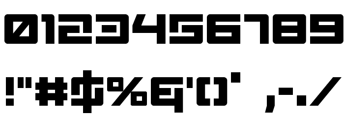 Wildcard Condensed Font OTHER CHARS