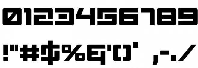 Wildcard Condensed Font OTHER CHARS