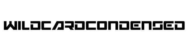 Wildcard Condensed  baixar fontes gratis