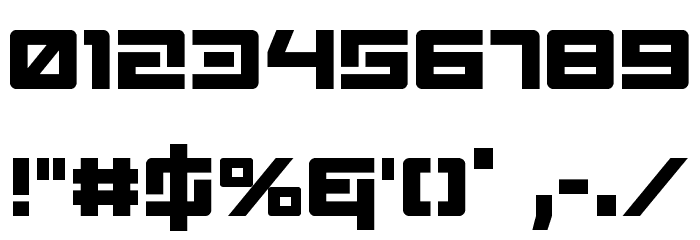 Wildcard Condensed Font OTHER CHARS